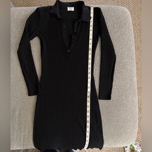 Aritzia Sunday Best Long Sleeve Ribbed Dress
